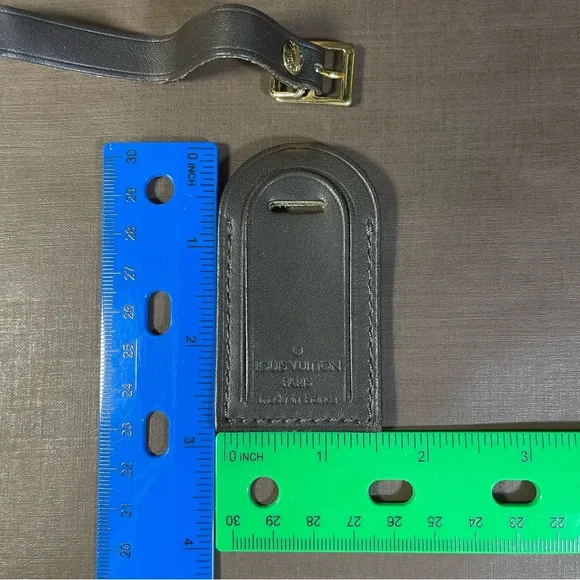 Louis Vuitton Small/Mini Luggage Tag in Dark Brown, 
Free Non LV Clasp. - Picture 15 of 15